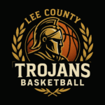 Lee County Trojans Basketball Logo
