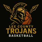 Lee County Trojans Basketball Logo