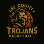 Lee County Trojans Basketball Logo