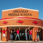 Arkansas High School Razorback Cheer Logo