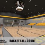 Lee County Trojans Basketball Logo