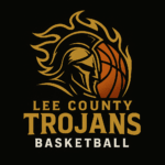 Lee County Trojans Basketball Logo