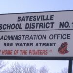 Batesville Pioneers High School Football Logo